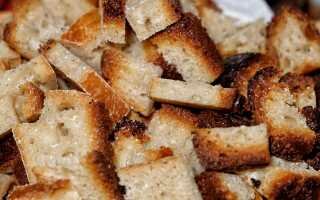 Правила приготовления сухарей из хлеба в домашних условиях