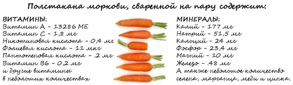 Полезный состав моркови